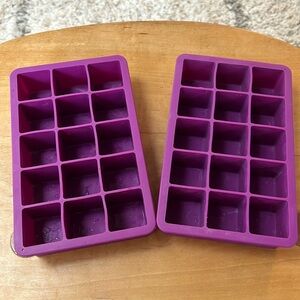 Rubber ice cube trays